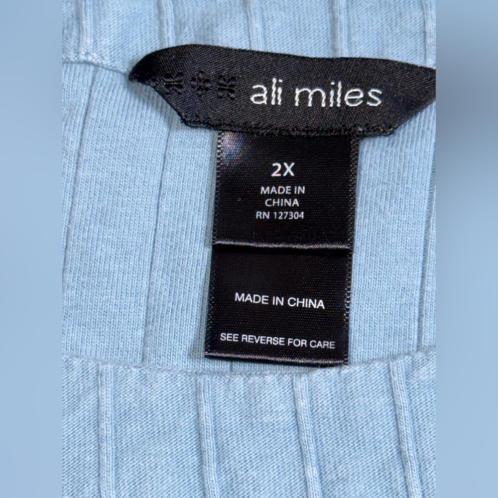 Ali Miles Patch Button Pockets Tunic Top - image 3